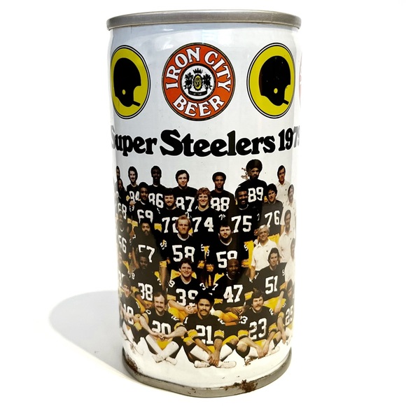 Vintage NFL Super Super Steelers 1979 Iron City Beer Can Pittsburgh Football 79 - Picture 5 of 16